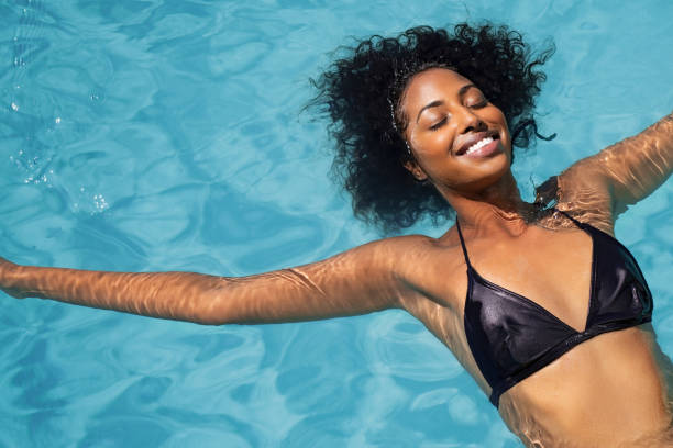 Woman Relaxing in Water